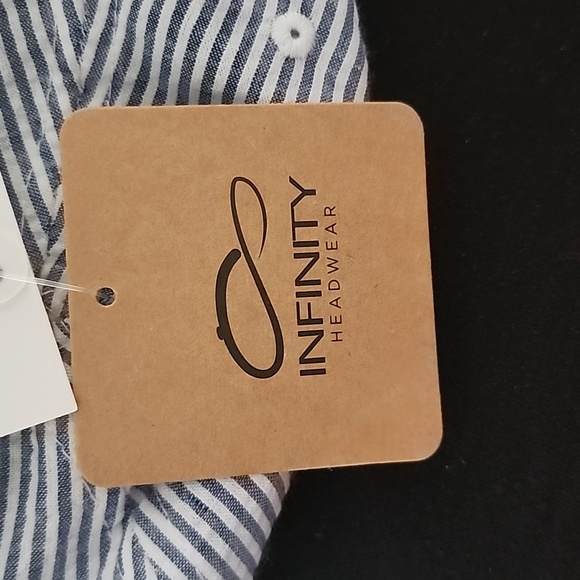 Blue and white striped cap.  Brand new - Picture 4 of 5